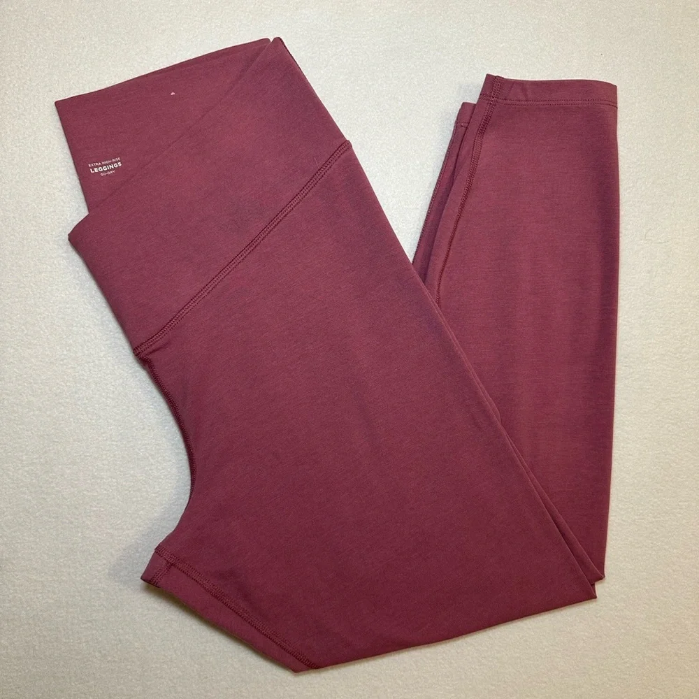 Old Navy PowerChill Leggings Pink Rose Extra High-Rise Go-Dry XL - Picture 5 of 6